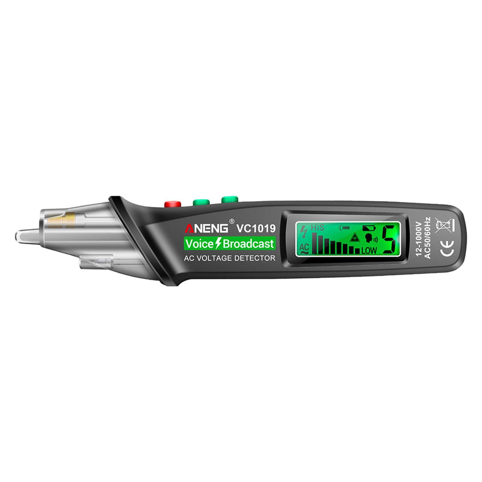 Portable Voltage Tester Non Contact Electric Tester Pen Self Test Function Industry Probe Pen for Power Cable Testing Electrician Wire Test