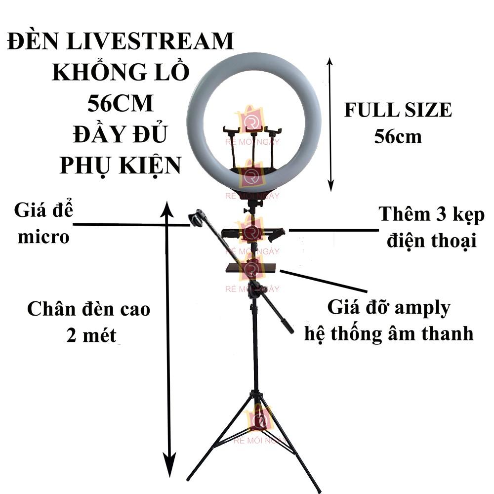 Đèn Livestream 54cm Bán Hàng, Phun Xăm, Nối Mi, Spa Max Size 56cm