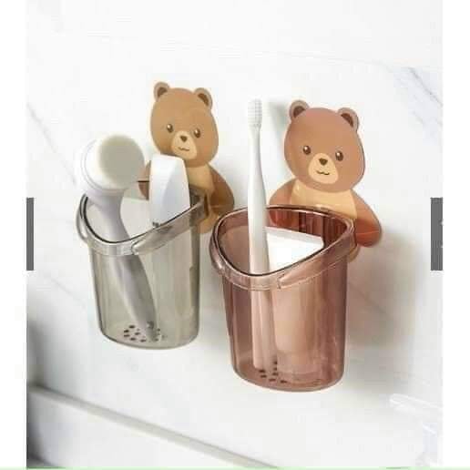 Cốc Gấu Cắm Bàn Chải Đa Năng HBH