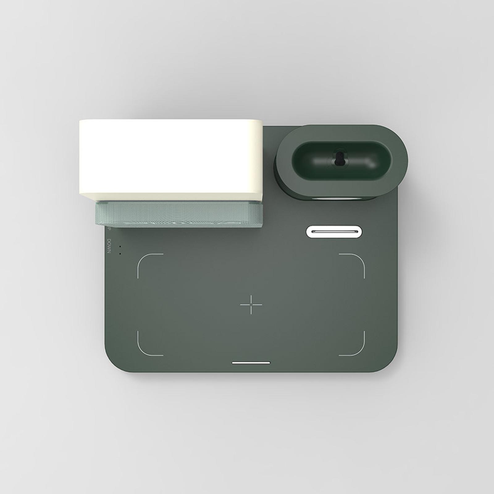 Wireless Charging Dock Wireless Charger Night light Clock For iPhone