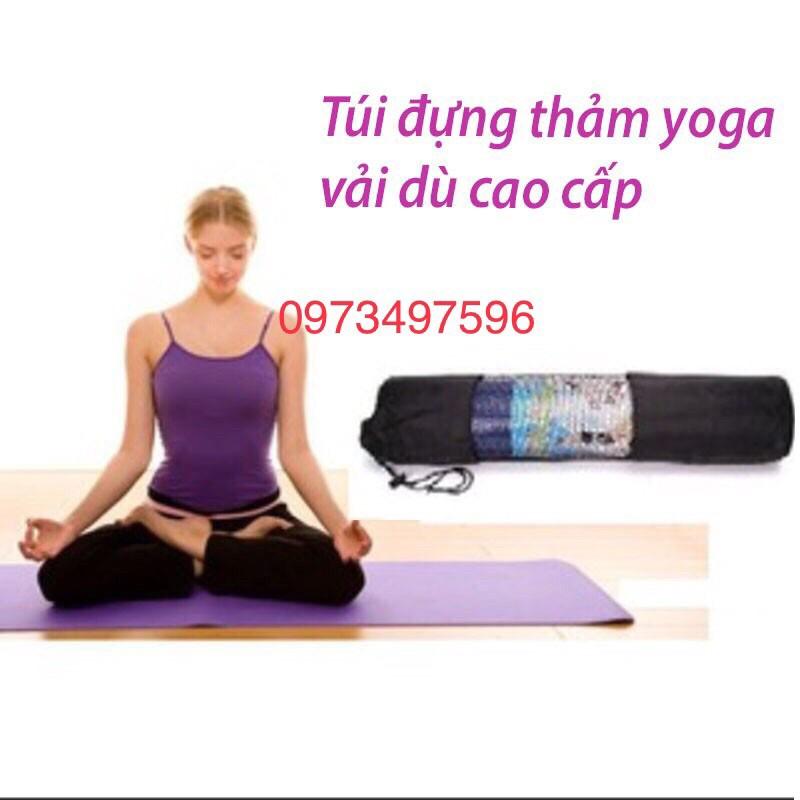 Túi đựng thảm yoga vải dù -Hoa Chanh Sports