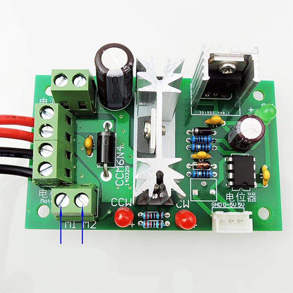 DC 6-30V 10A PWM Motor  Controller CW CCW Reversible 12V 24V 30V