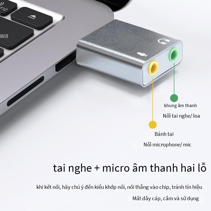 Giá thấp nhất card âm thanh USB card âm thanh bên ngoài máy tính để bàn chủ máy tính xách tay giao diện chuyển đổi dòng chuyển đổi âm thanh độc lập bên ngoài