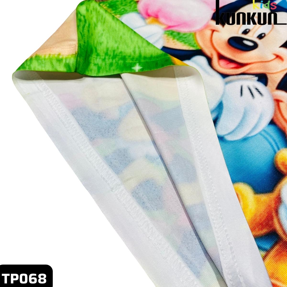 Đồ bộ thun in 3D cho bé gái hình Mickey Đáng Yêu