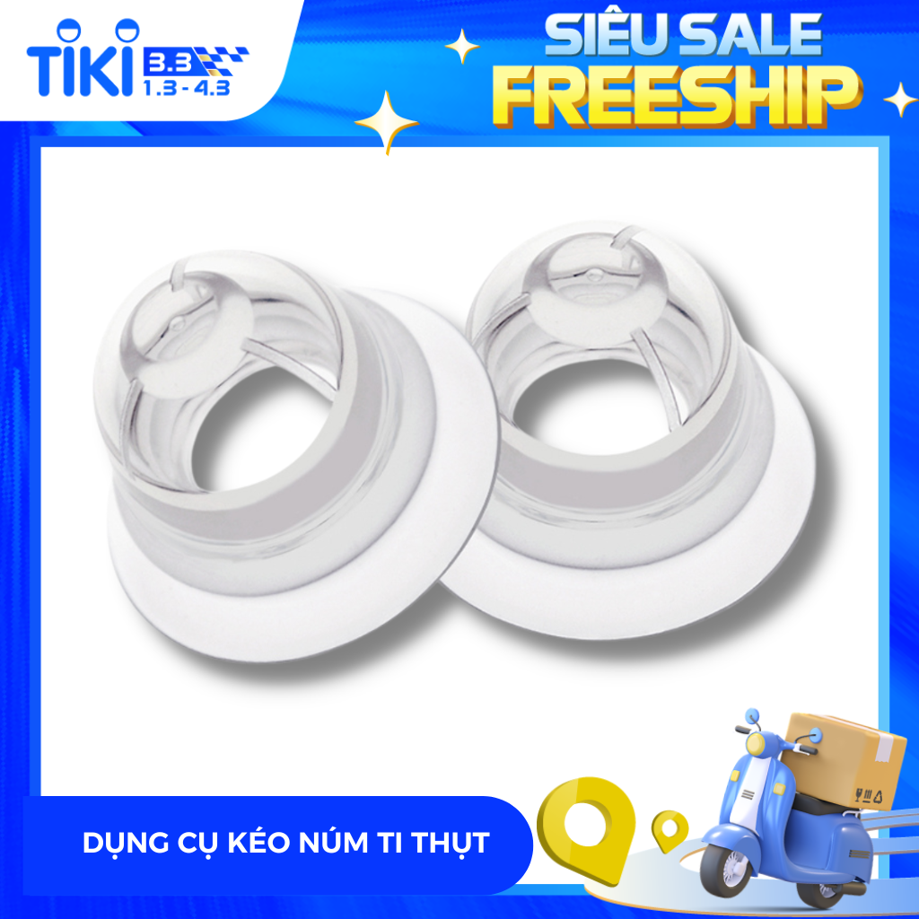 Dụng cụ kéo/hút đầu ti thụt Haakaa. Chất liệu silicone cao cấp, an toàn. Không chứa BPA, PVC và phthalate. Hộp 2 chiếc