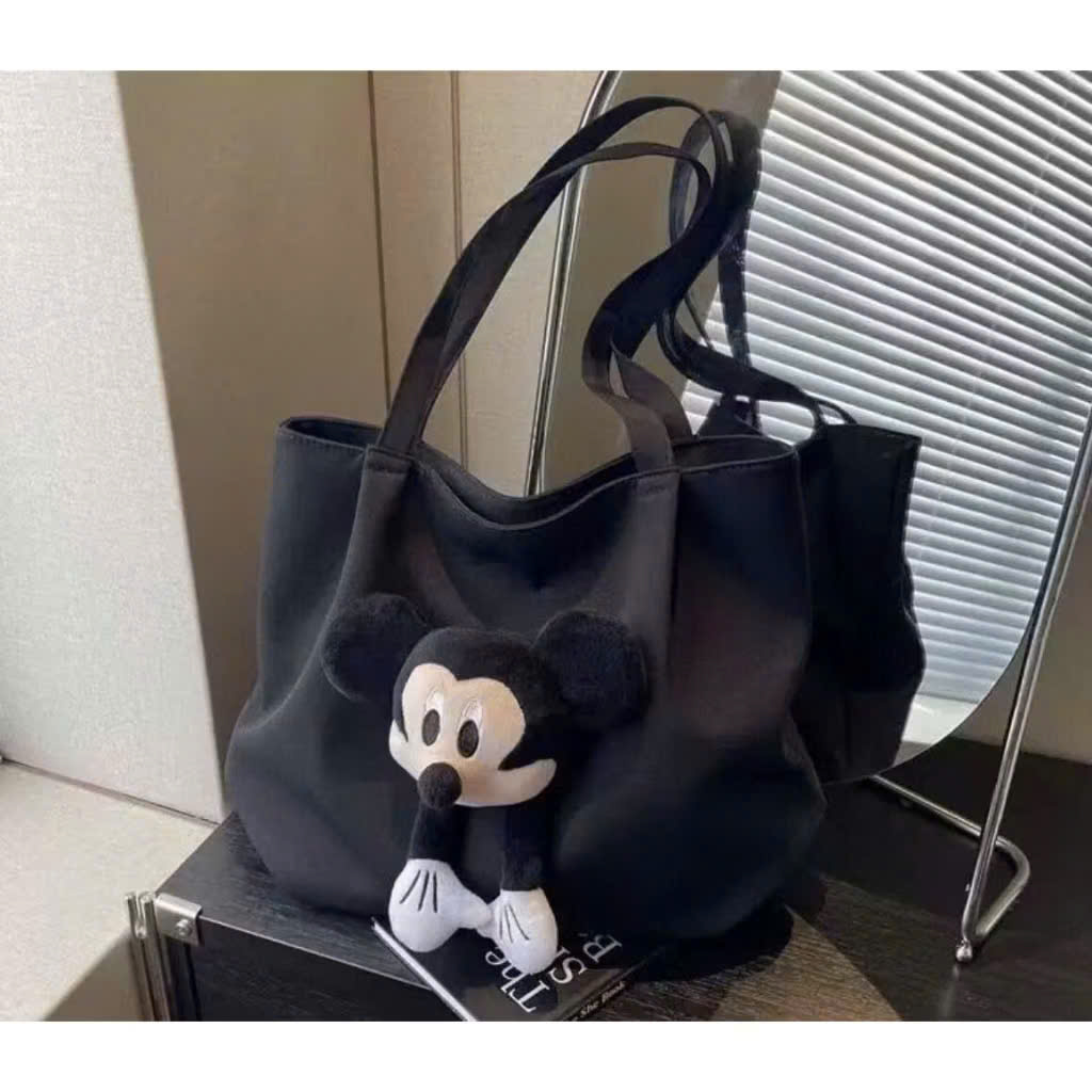 Túi Đeo Vai Mickey Blazetec Kawaii - Túi Xách Búp Bê Hoạt Hình Mềm Mại, Màu Đen - HÀNG CHÍNH HÃNG MINIIN