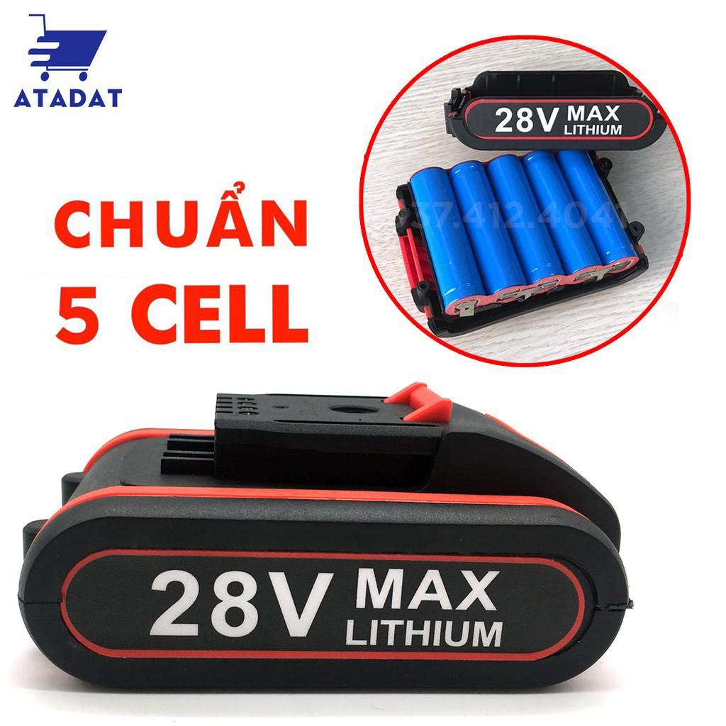 MÁY KHOAN PIN HITACHI 28V- LÕI ĐỒNG- PIN 5 CELL- CÓ BÚA (khoan tường, sắt , bắt vít