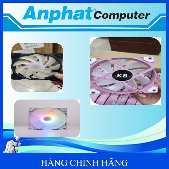 Quạt Tản Nhiệt Fan Case K8 Đen/ Trắng / Hồng – Hàng Chính Hãng