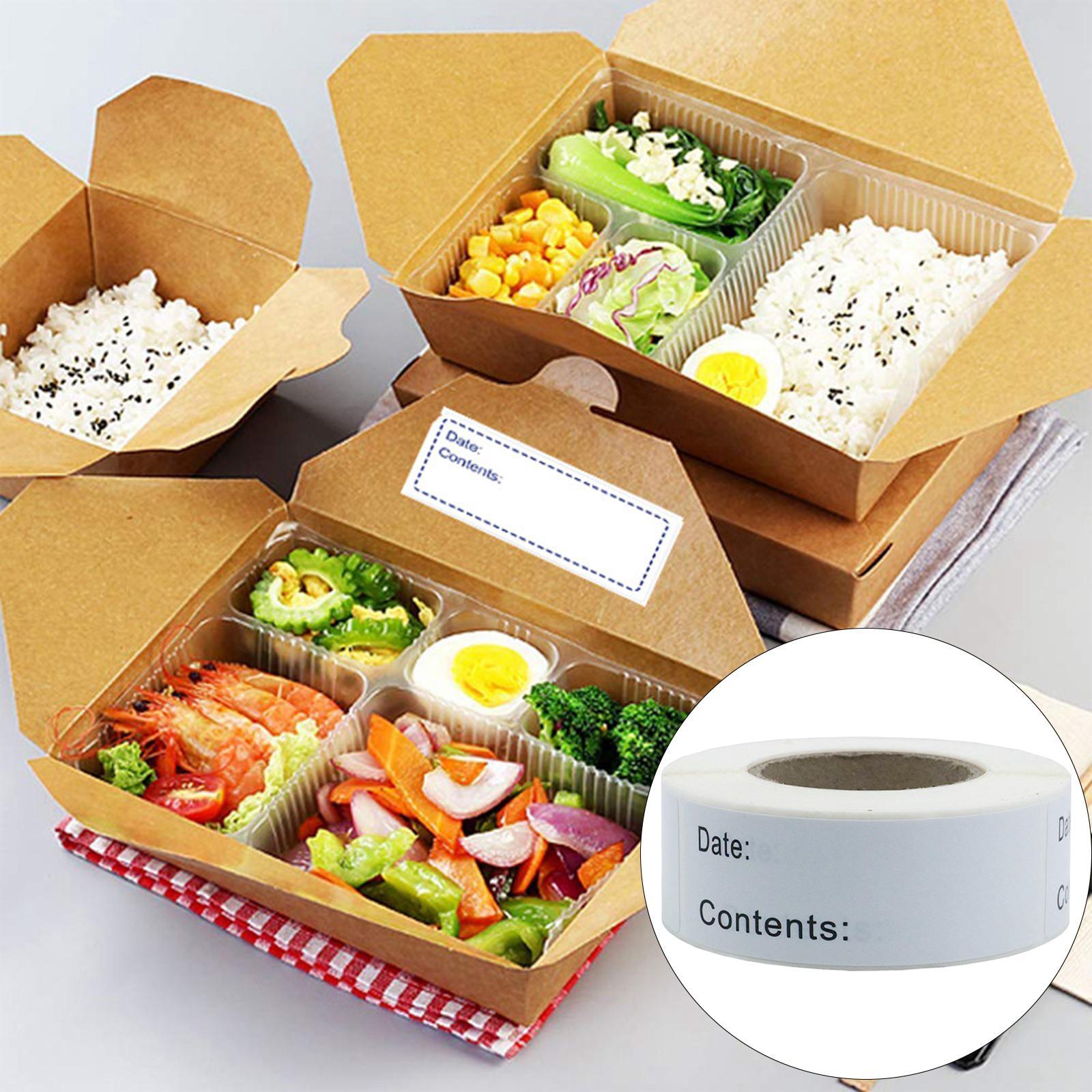 500x Food Storage Stickers Freezer Refrigerator for Restaurant Kitchen