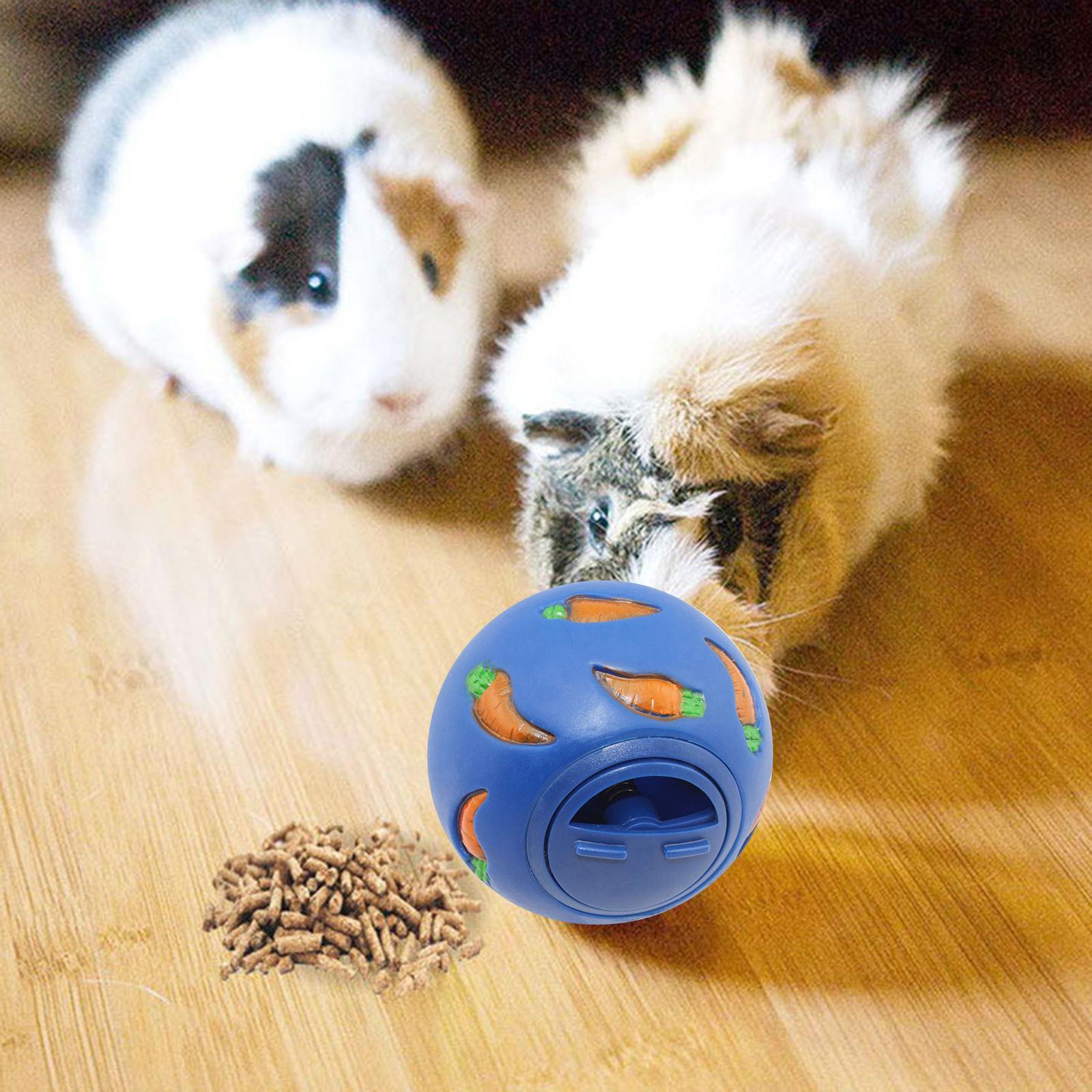 Bunny Treat Ball Snack Toy Ball Pet Slow Feeder Dog Interactive Toy Physical and Mental Exercise Feeding Guinea Pig Chinchilla Dog