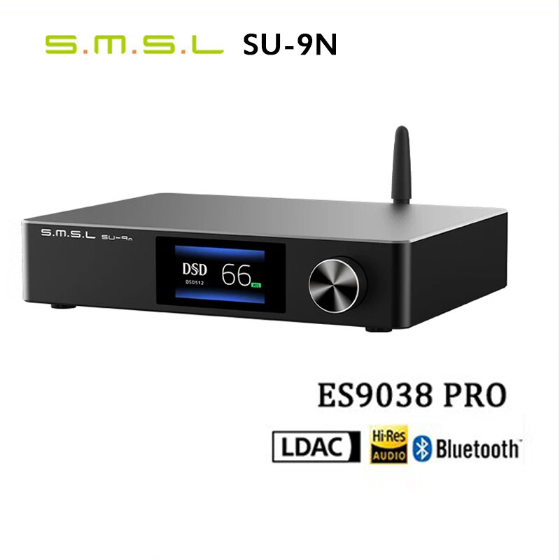 Giải Mã DAC SMSL SU-9n ES9038PRO - Bluetooth 5.0 - DSD512 PCM768kHz/32Bit - Hàng Chính Hãng