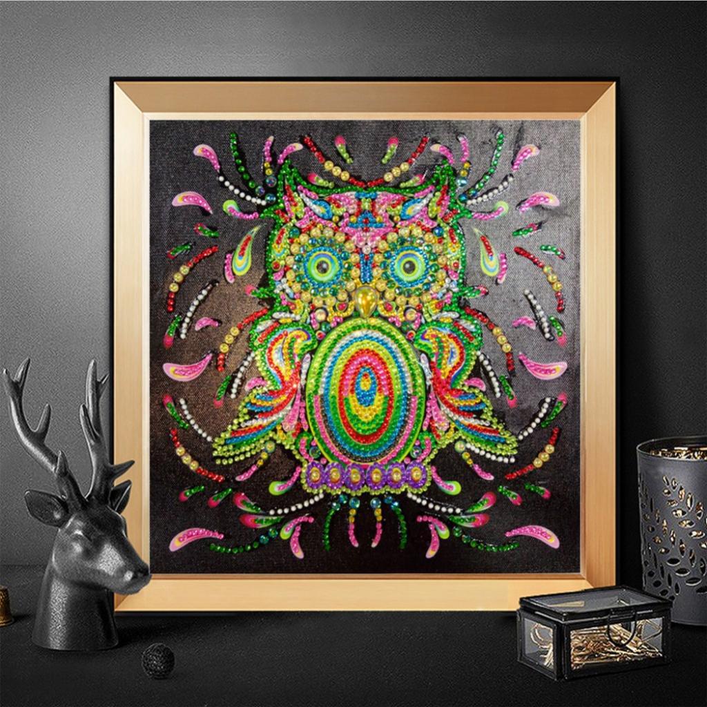 DIY 5D Eagle Diamond Painting Embroidery Special Shaped Home Decor 30x30cm