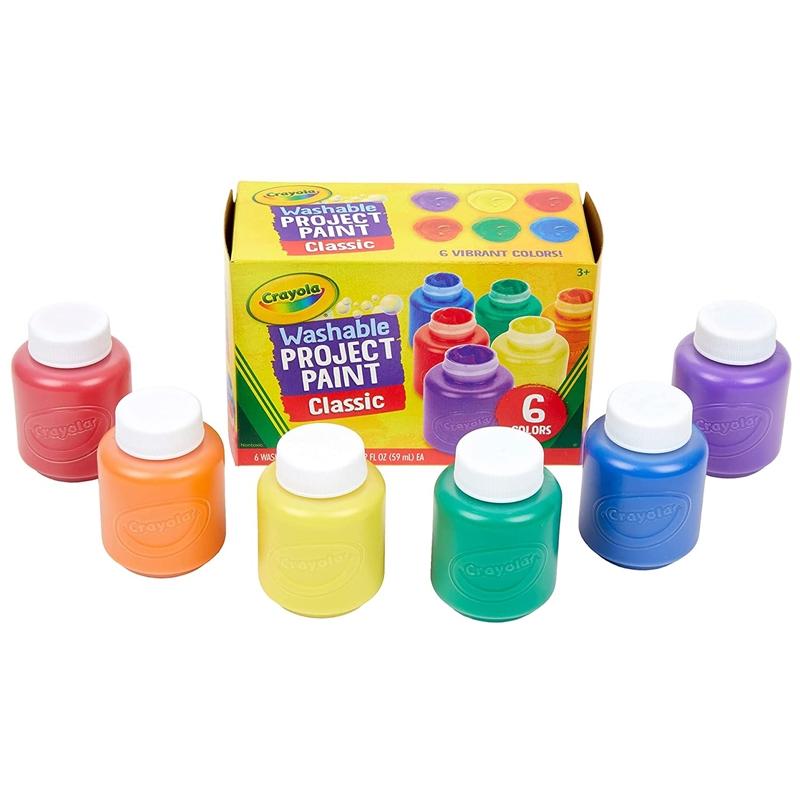 Hộp 6 Màu Nước Washable Project Paint Classic - Crayola 541204