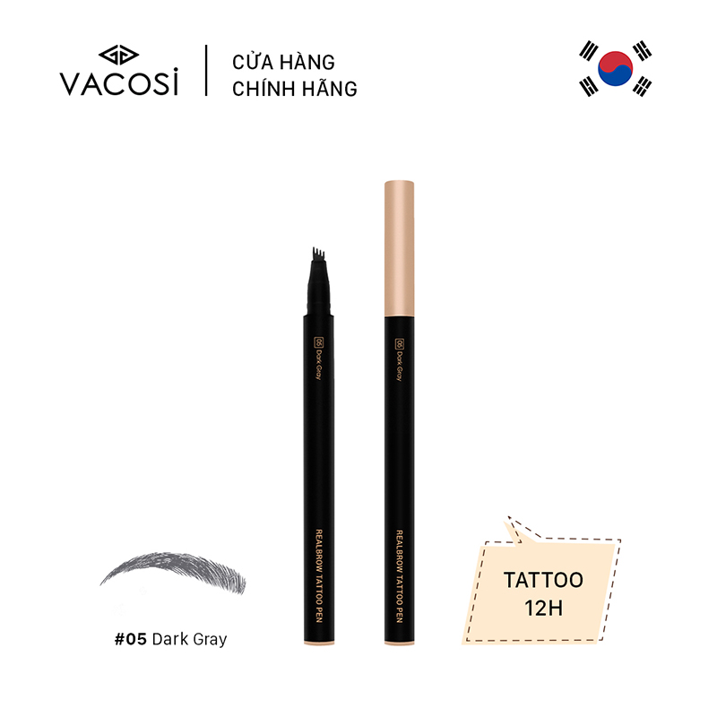 Bút Kẻ Mày Phẩy Sợi VACOSI - REALBROW TATTOO PEN