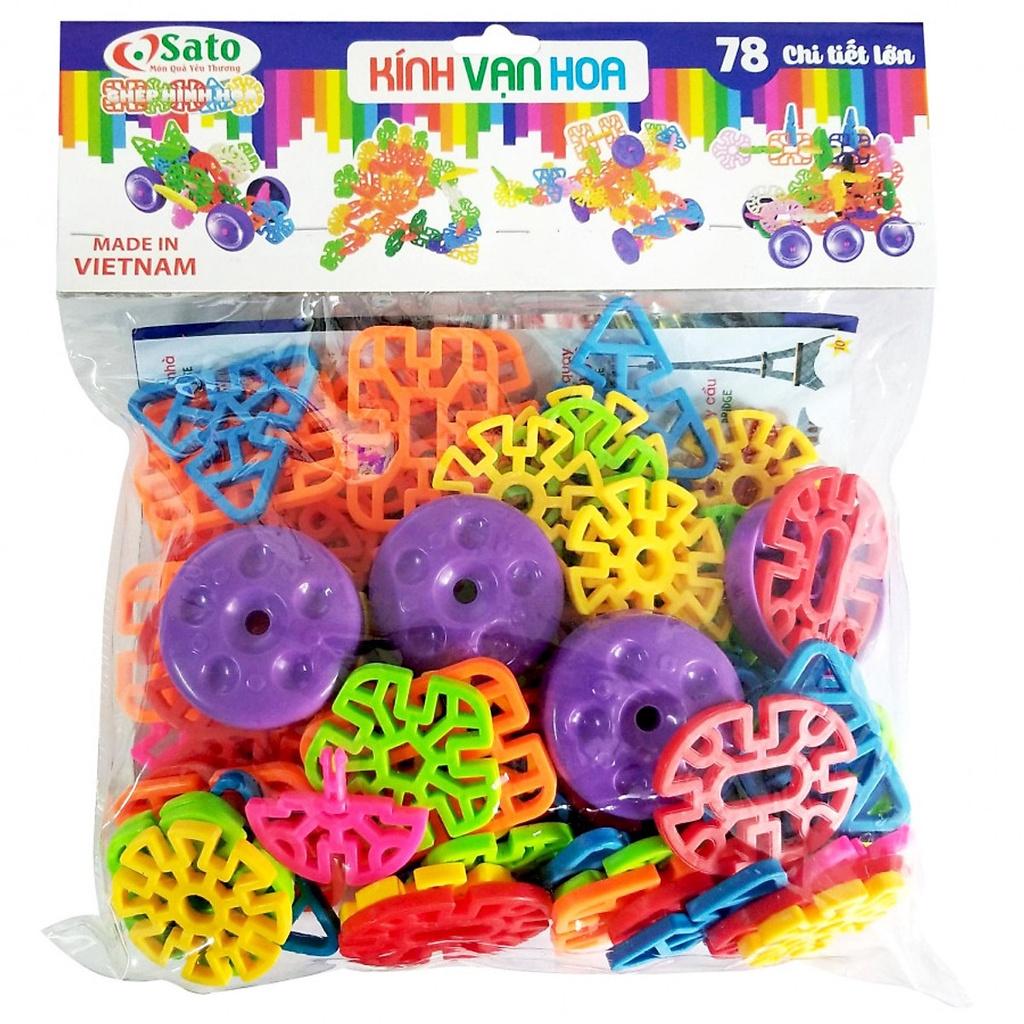 Ghép hình hoa - Kính vạn hoa