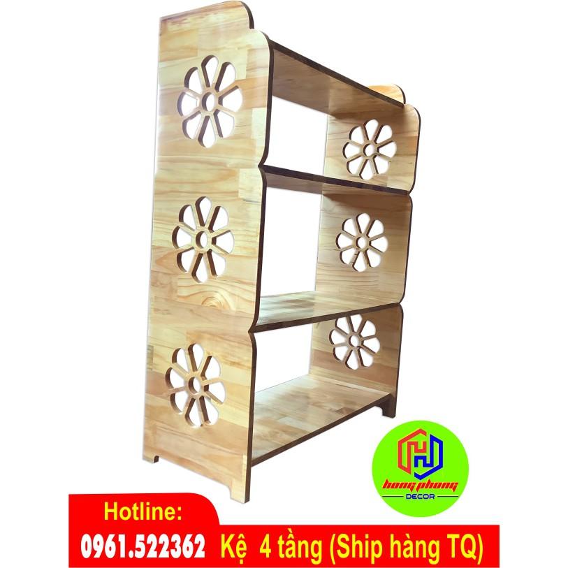Kệ 4 tầng trang trí