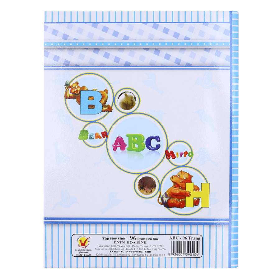 Lốc 10 Quyển Tập ABC 4 Ô Ly Hòa Bình
