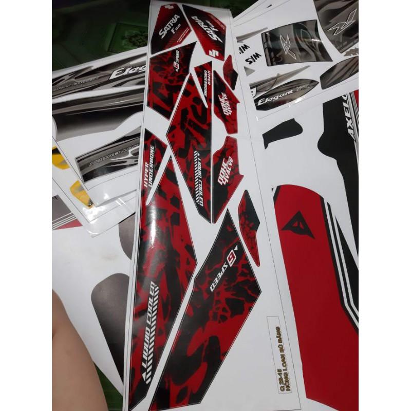 Tem rời satria đỏ chấm bị đen