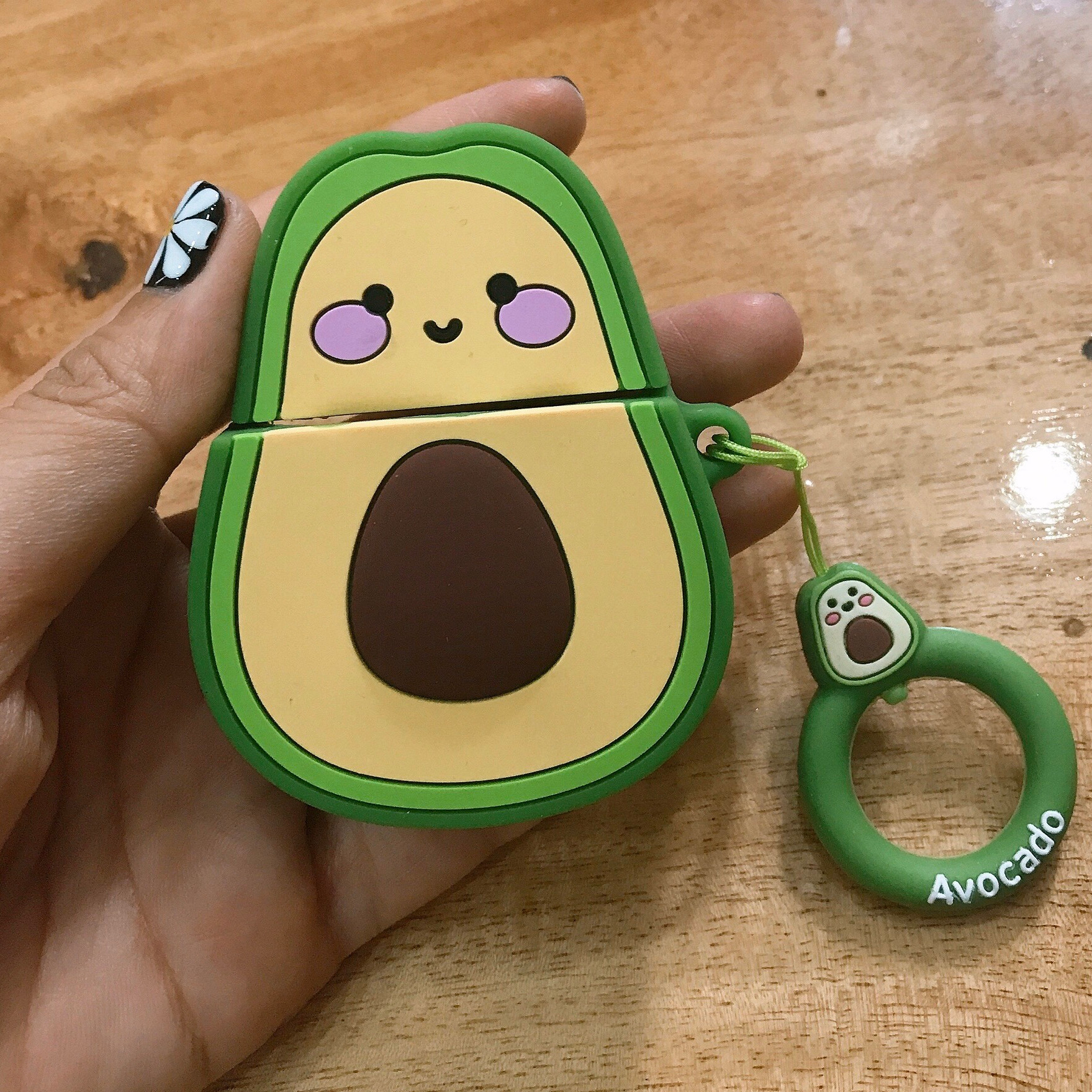 Bao Case Silicon Cho Tai Nghe Apple AirPods 1 / AirPods 2 - Hình Quả Bơ Xanh
