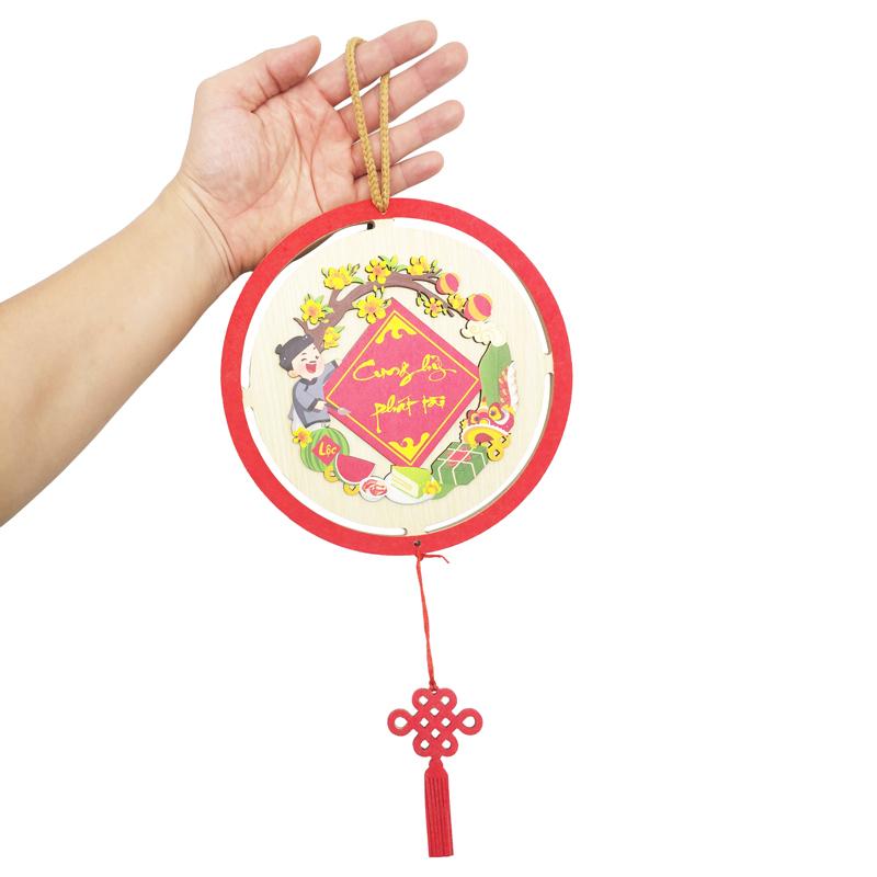 Bảng Gỗ Treo Tường Trang Trí Tết - Bách Mộc T35 - Cung Hỷ Phát Tài