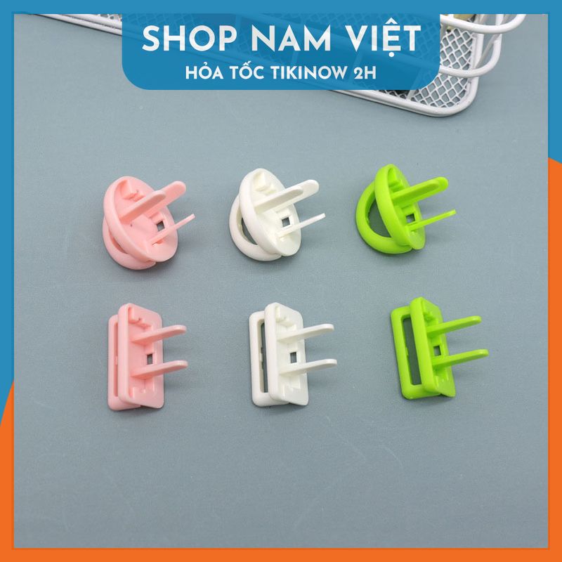 Set 10 Bịt Ổ Điện Chống Giật, Miếng Chặn Ổ Điện Chống Cháy Bảo Vệ An Toàn Cho Bé - Chính Hãng NAVIVU