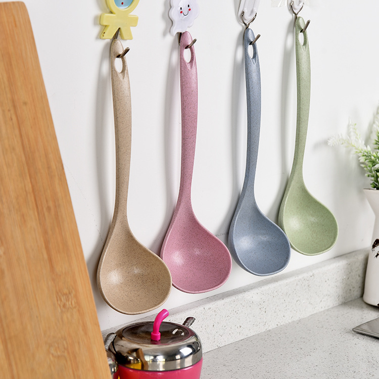 Bộ 4 Chiếc Vá Xới Cơm và Múc Canh Lúa Mạch Chống Dính