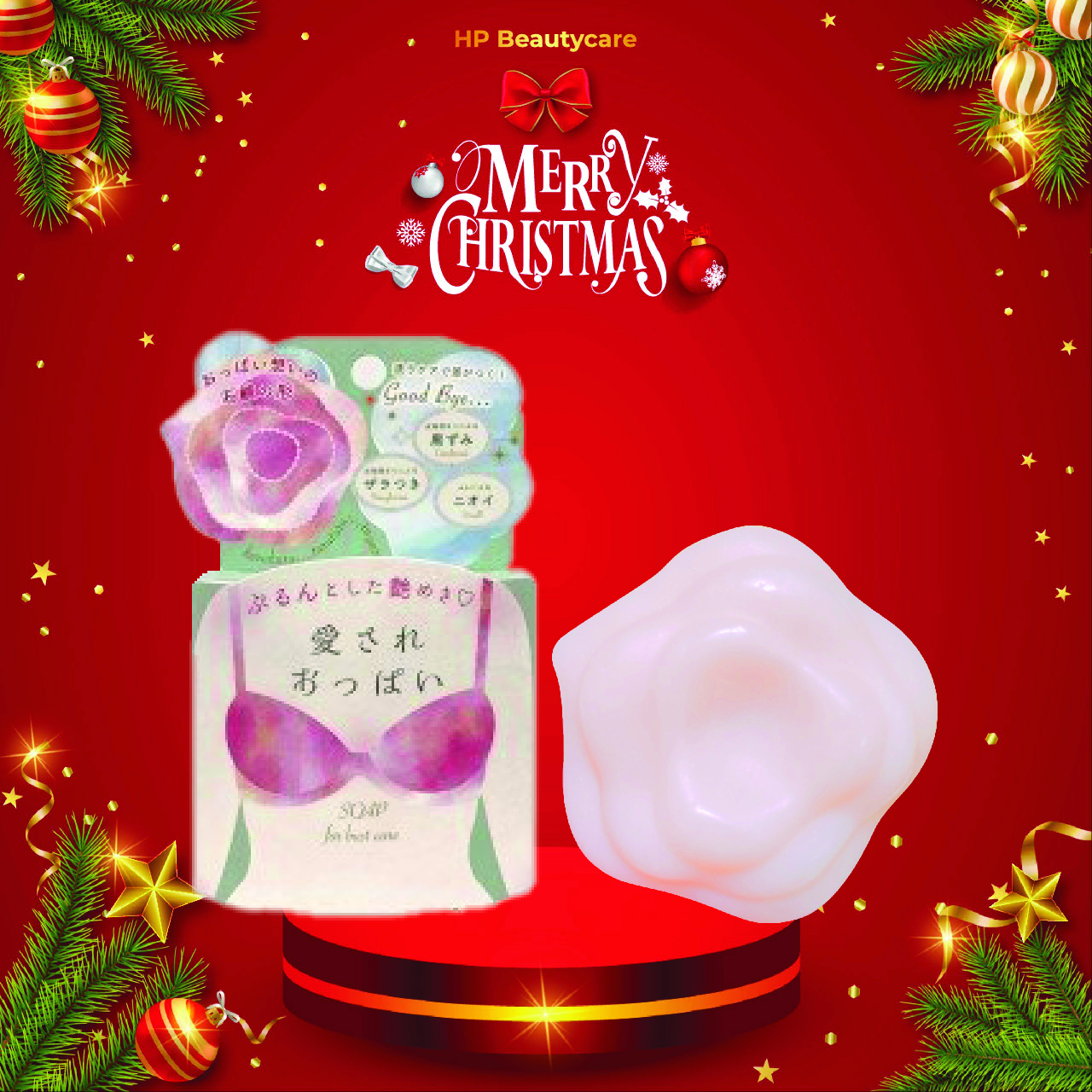 Xà Phòng Tắm Dành Cho Ngực Pelican Lovely Boob Care Soap