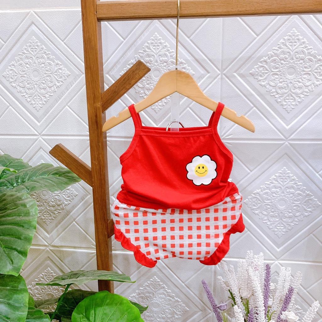 Bộ 2 dây cotton Xinh Xắn cho bé gái 6-16kg, nhiều màu lựa chọn