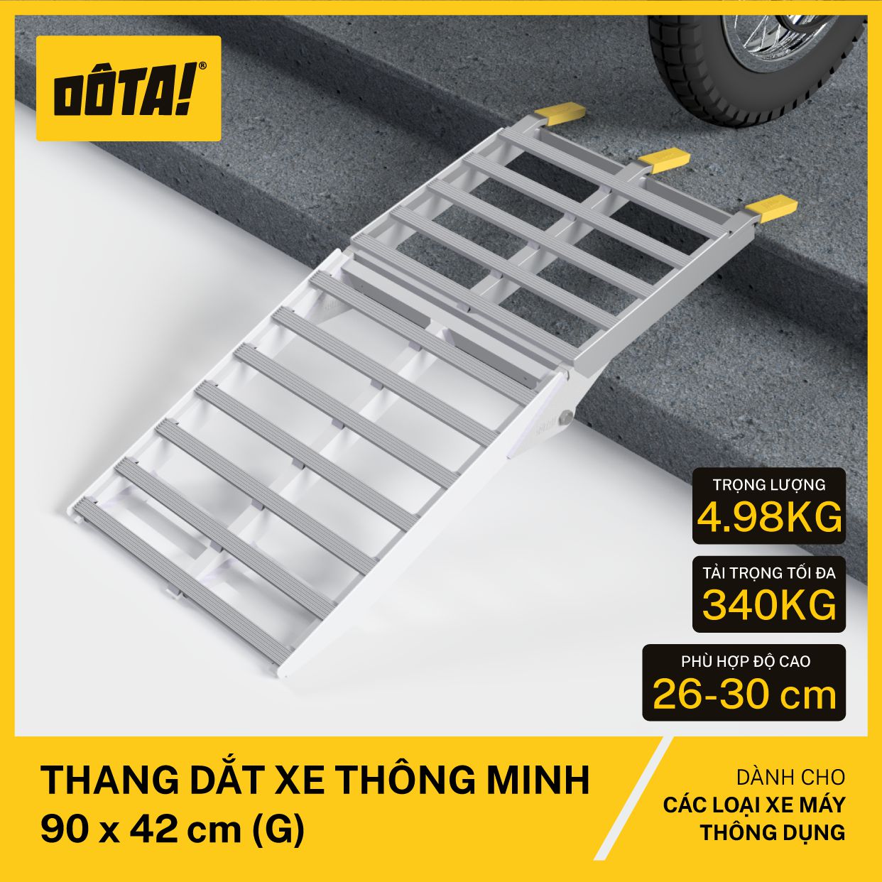 Thang Dắt Xe Thông Minh 90x42CM (G)