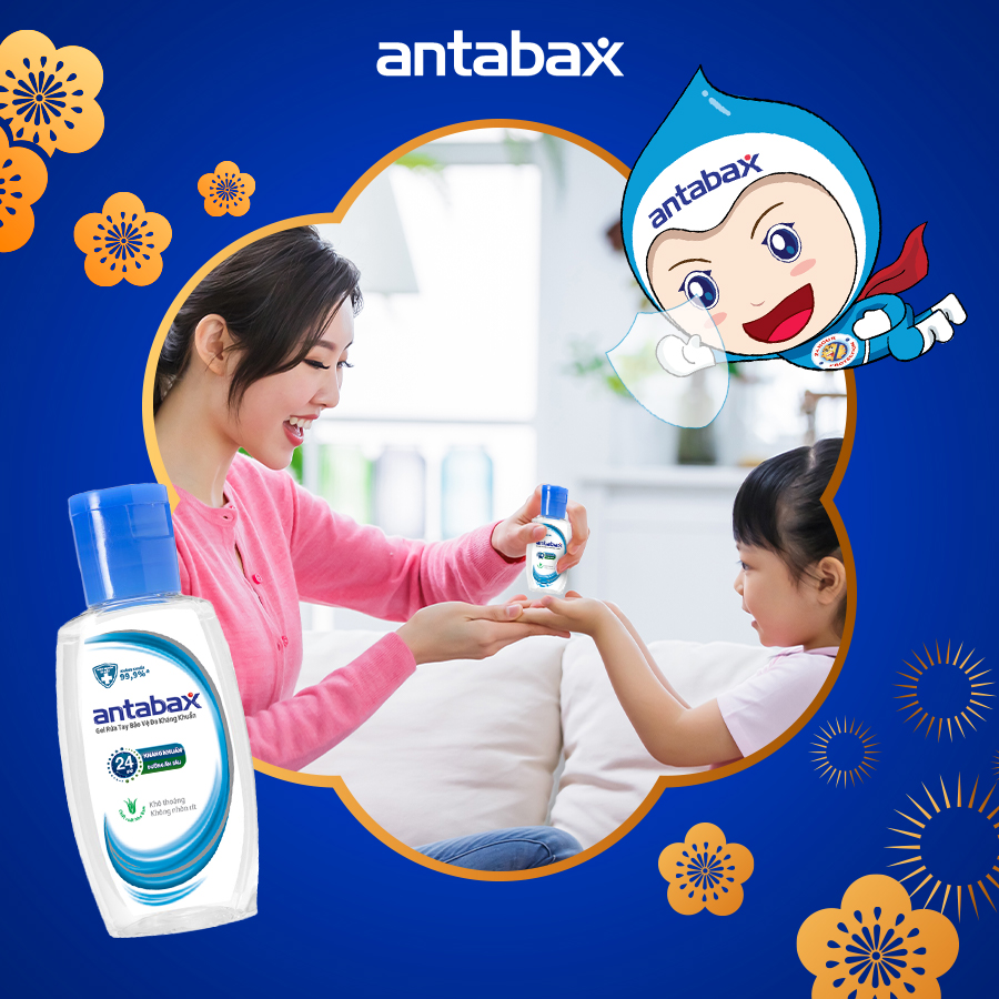 Gel Rửa Tay Bảo vệ Da Kháng Khuẩn Antabax 50ml