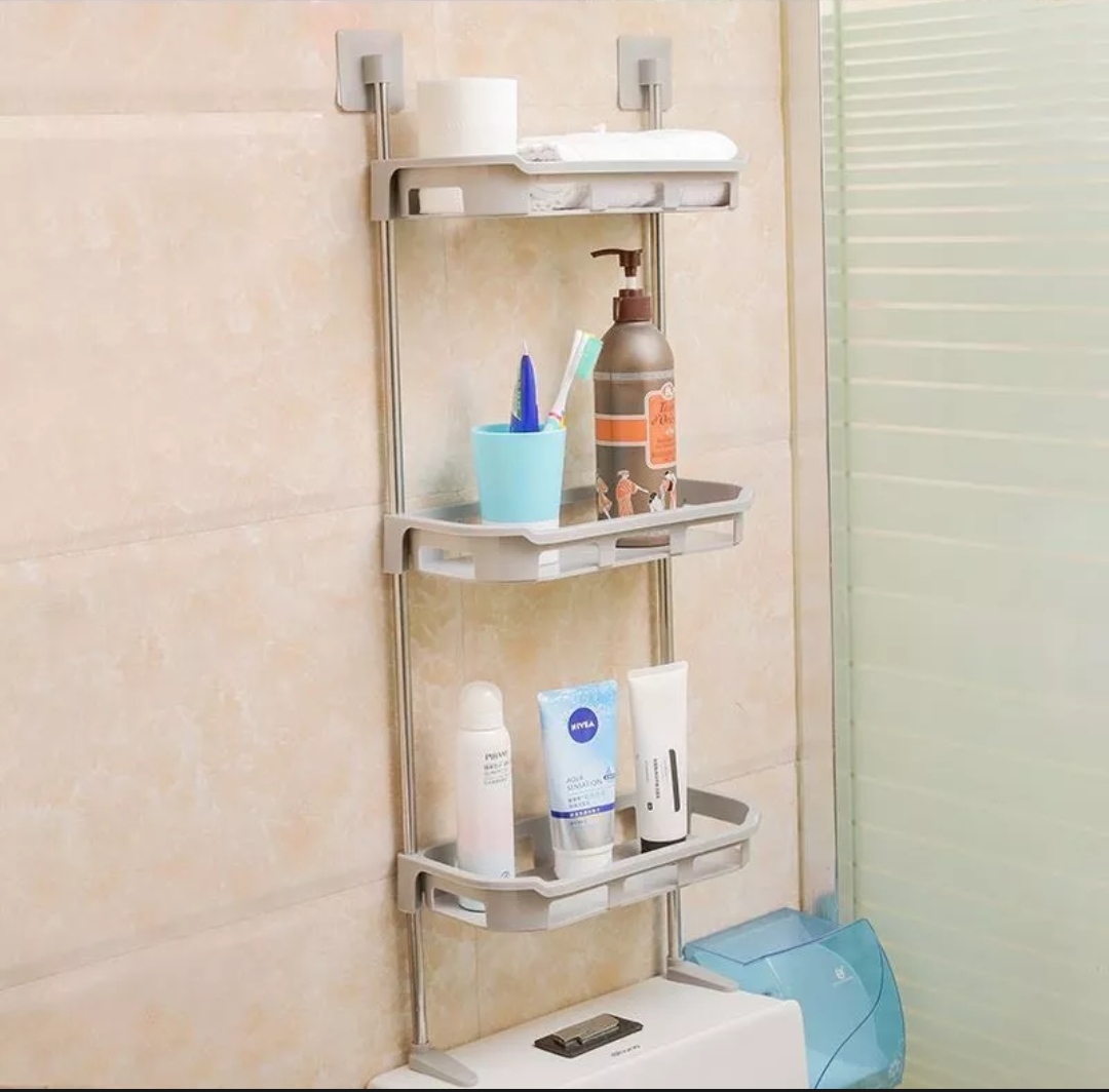 Kệ Nhà Tắm Kệ Để Đồ Phòng-Tắm Kệ Nhà Vệ Sinh Toilet-Kệ Để Bồn Cầu 3Tầng-Kệ Để Đồ Sau