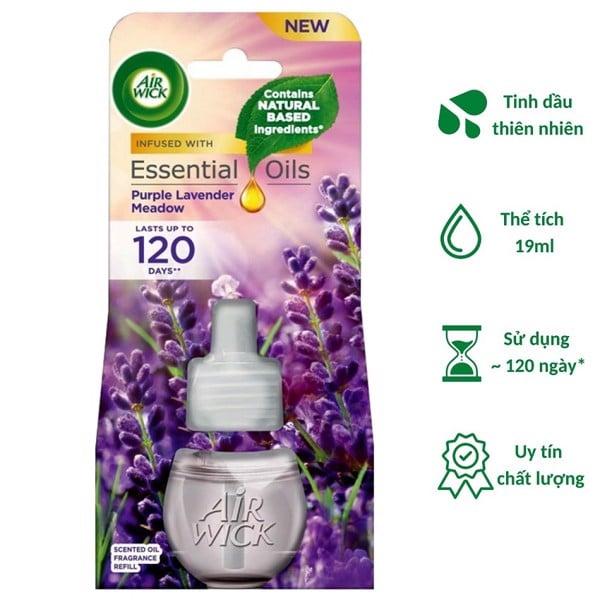 Chai tinh dầu cắm điện Air Wick Refill AWK2281 Purple Lavender Meadow 19ml (Hương hoa oải hương)