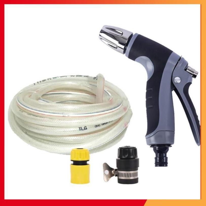 Bộ dây và vòi xịt tăng áp rửa xe tưới cây 206817 20M