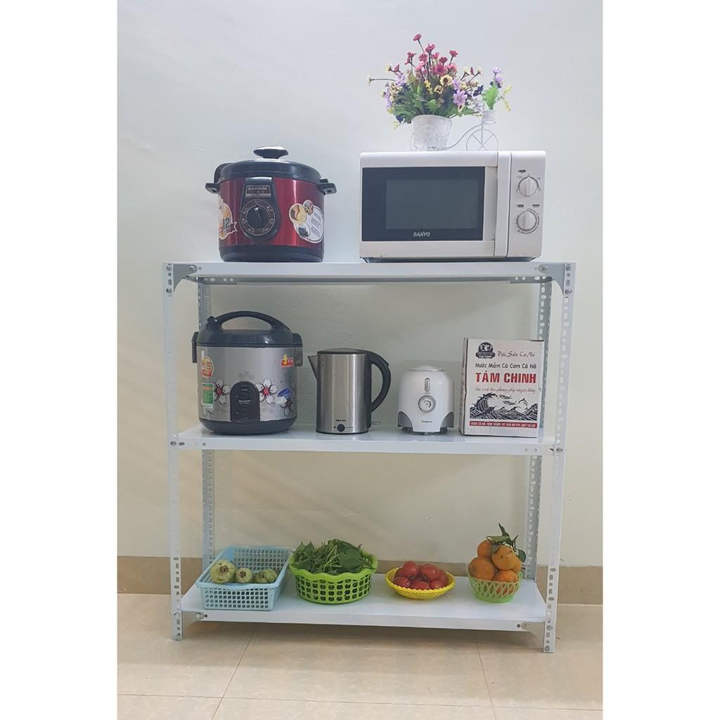 Kệ sắt v lỗ đa năng 3 tầng dài 1m x rộng 0,3m x cao 1,2m