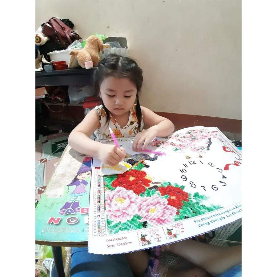 FreeShip từ 250K-Tranh đính đá Mã ĐÁO thành công df354 kt 200x95 cm