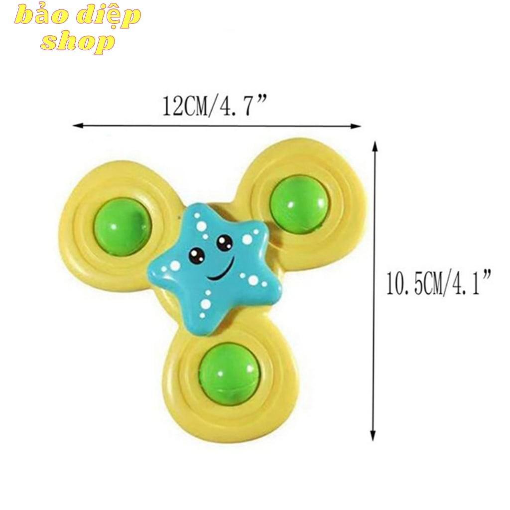 Con quay đồ chơi fidget spinner thiết kế hình động vật hoạt hình có giác hút đọc đáo dành cho các bé