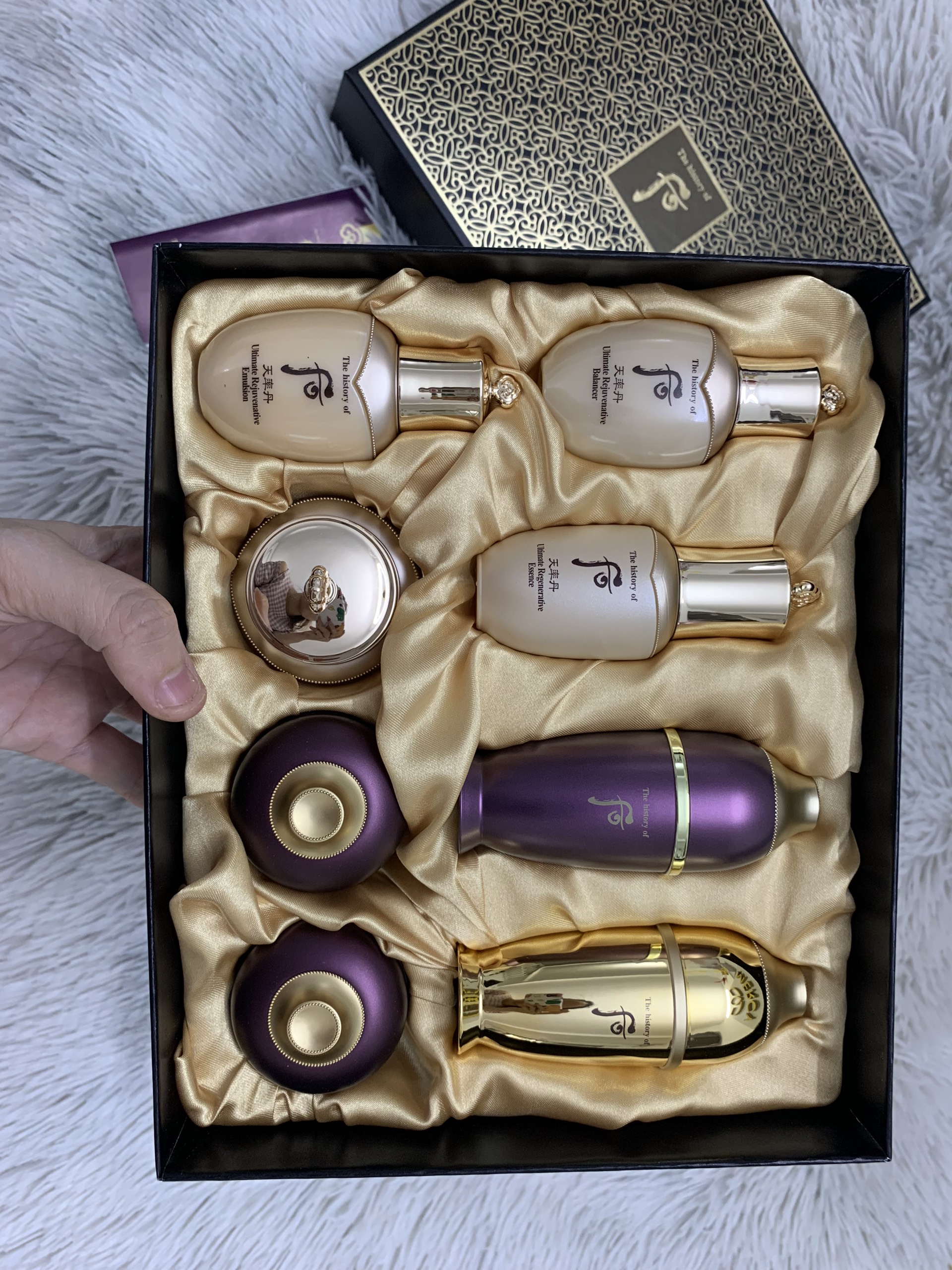 Bộ dưỡng trẻ hóa da 10 năm tuổi The history of Whoo Hwanyu Premium 8pcs set