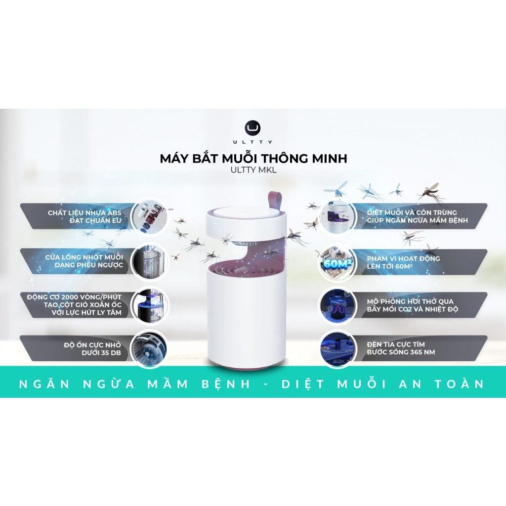 Máy Bắt Muỗi Thông Minh ULTTY MKL, Máy Diệt Muỗi, Côn Trùng, Hiệu Quả Cho Phòng 60m2, Nhập Đức, BH 12 Tháng