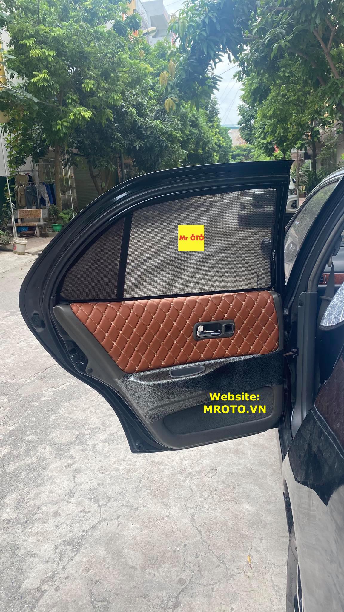 Rèm Che nắng xe Nissan Bluebierd loại 1 có hút nam châm, Vải dày dặn, chống nắng tuyệt đối