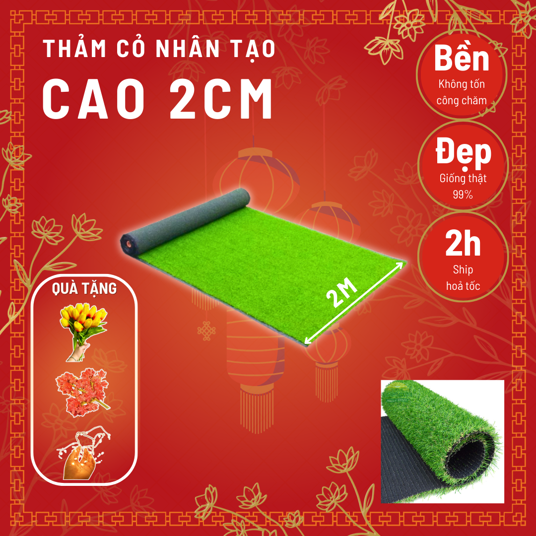 Thảm cỏ trải sàn 2,5cm