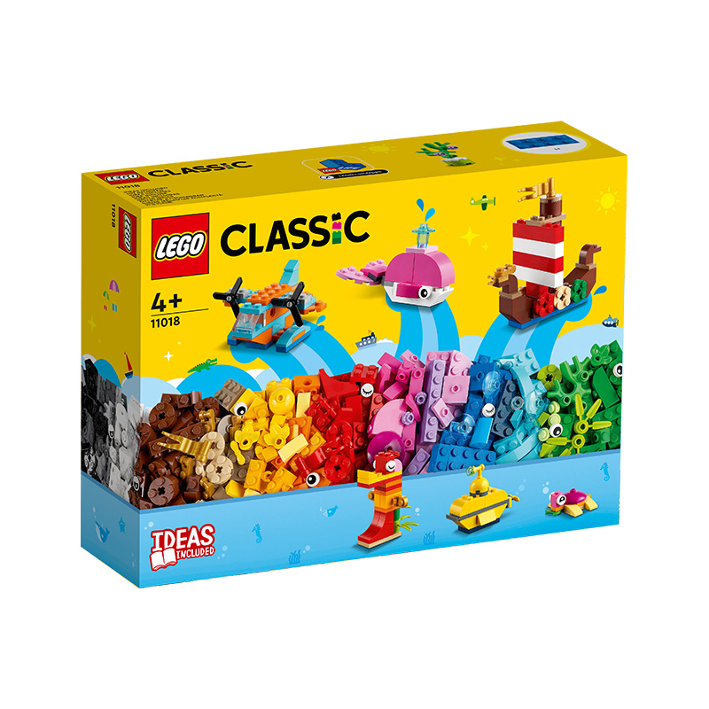 Đồ Chơi LEGO Hộp Gạch Classic Chủ Đề Đại Dương Sáng Tạo 11018 (333 chi tiết)