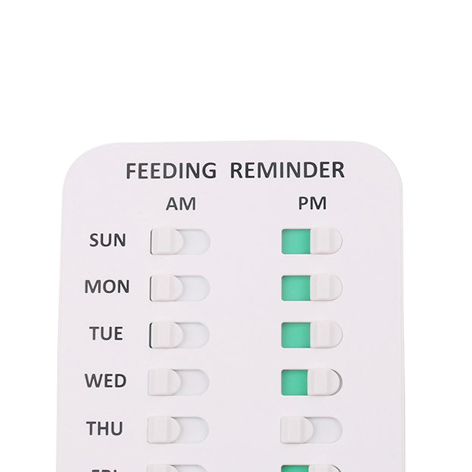2-3pack Dog Pet Feeding Reminder Daily Indicat Home Prevent Overfeeding two rows