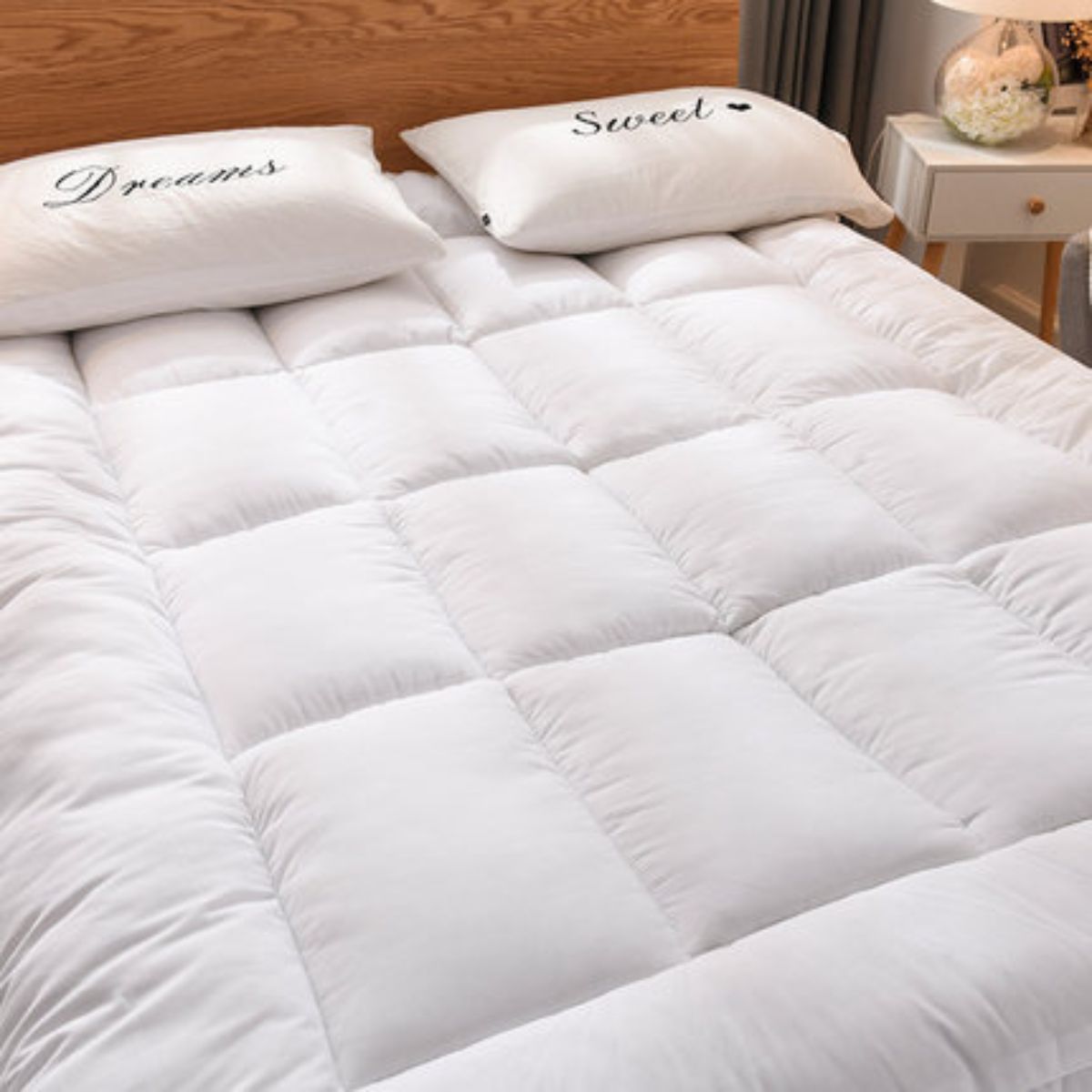 Topper Lông Vũ Microfiber A Làm Mềm Nệm Cao Cấp Chuẩn 5 Sao Dày 7cm