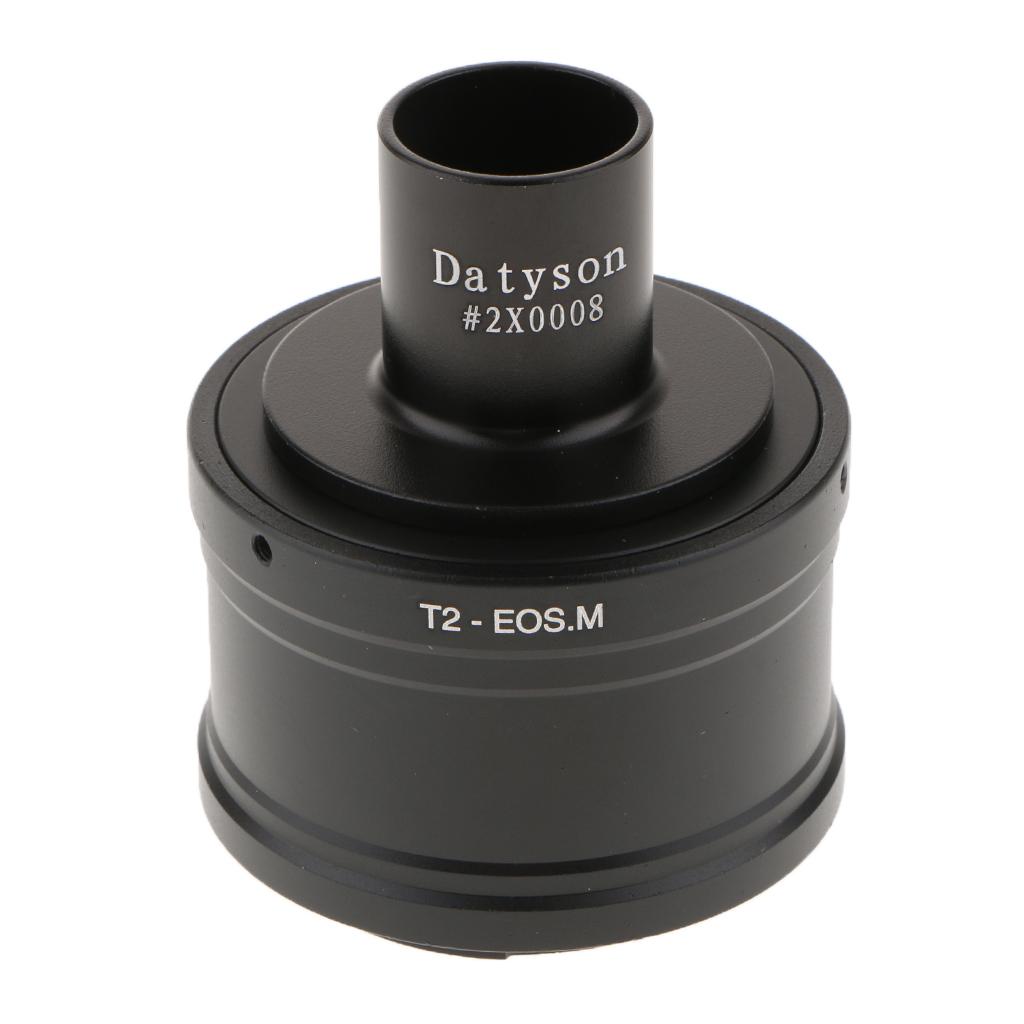 T2 Adapter Ring for Canon EOSM EF-M Camera Lens+23.2mm Microscope Mount Tube