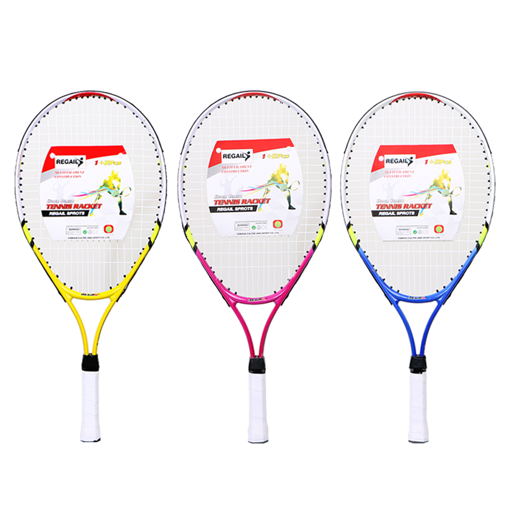 1 chiếc vợt tennis REGAIL dành riêng cho thanh thiếu niên khung hợp kim nhôm với dây nylon chắc chắn