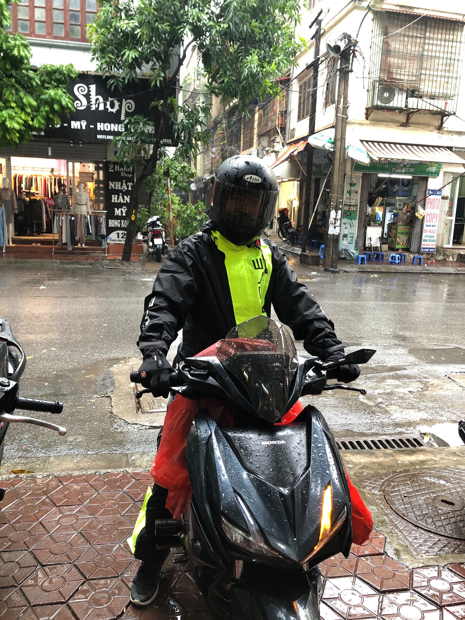 Áo mưa 2 lớp cao cấp Pole racing