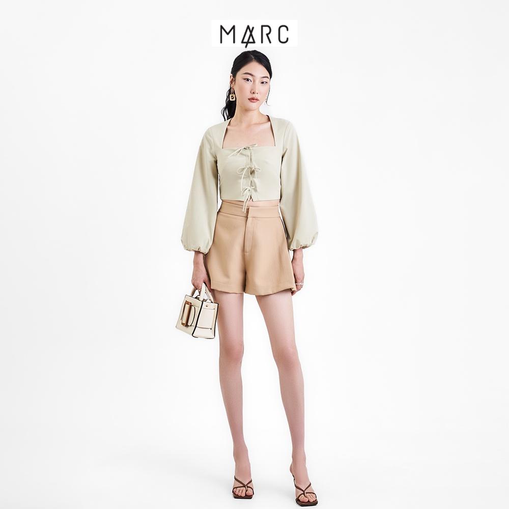 Quần short nữ MARC FASHION form xoè xếp li hông FAST101422