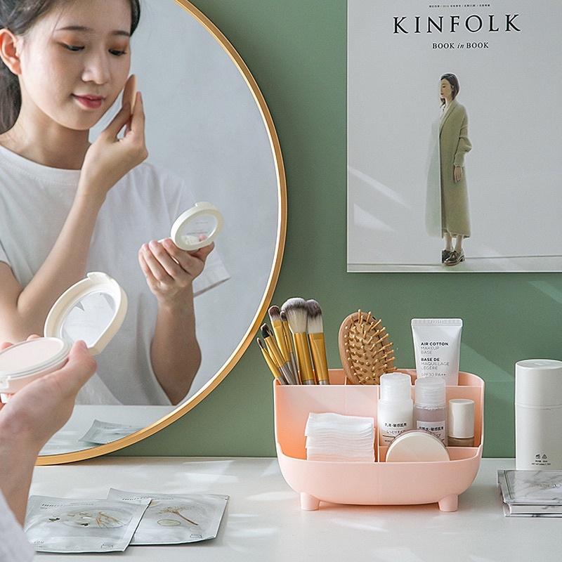 Ống Để Bút Mỹ Phẩm , Kệ Để Đồ Đa Năng Cài Điện Thoại Decor Bàn Học Cute