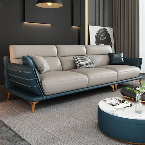 Sofa Băng Da Phối Màu Cho Phòng Khách Thêm Rạng Rỡ DP-SB50