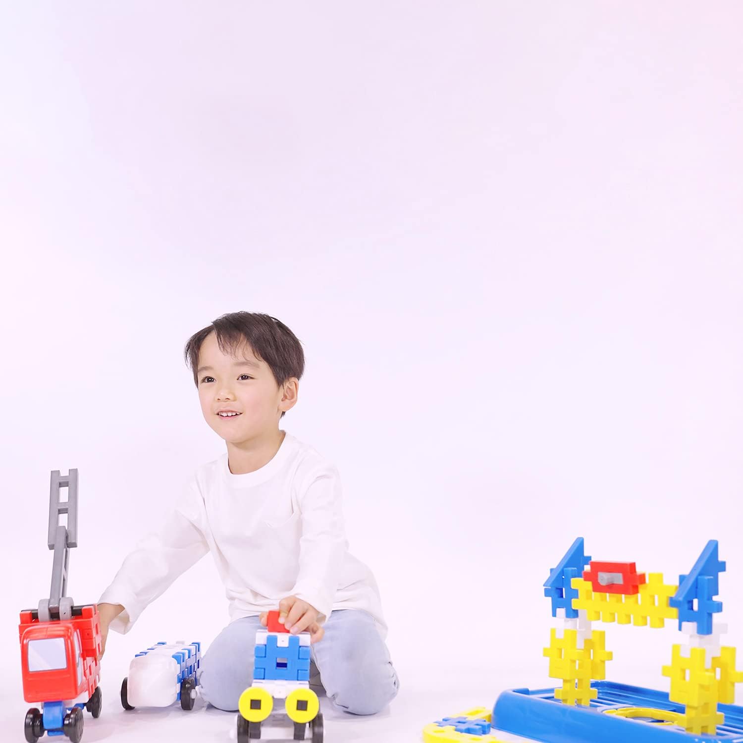 Bộ đồ chơi khối lắp rắp Gakken New Block _ Vehicle Set